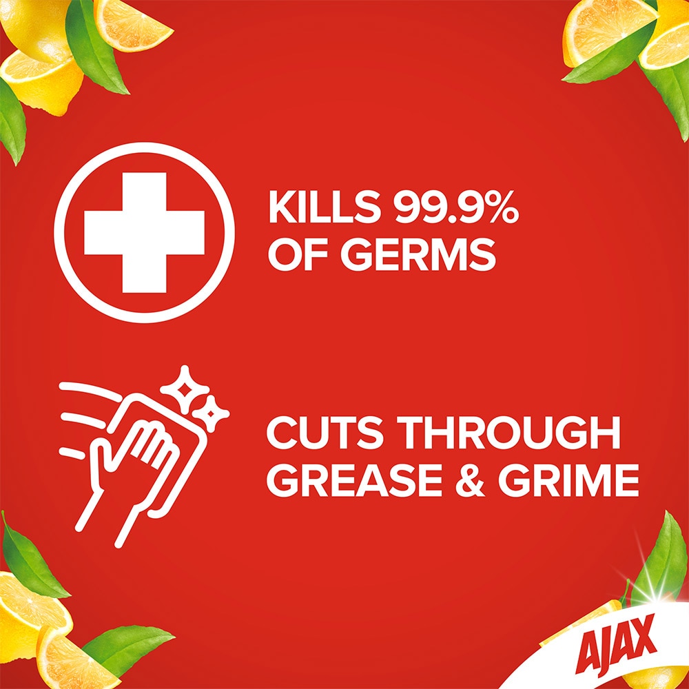 Ajax® Eco Multipurpose Antibacterial Wipes Fresh Lemons | Ajax