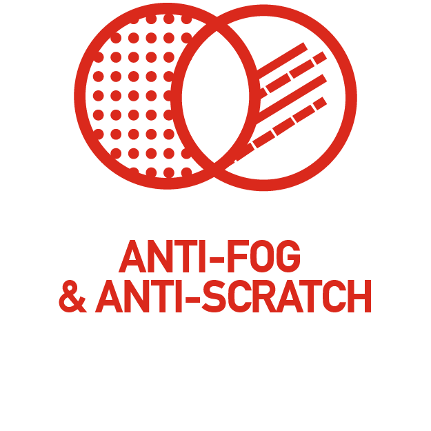 Anti fog & anti scratch Anti fog & anti scratch