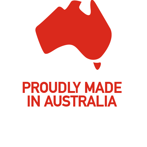 Proudly made in Australia Proudly made in Australia