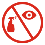 Do not spray product towards eyes.