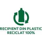 Recipient din plastic reciclat 100%