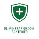 eliminera 99 bakterier